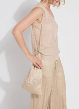 Load image into Gallery viewer, Add a touch of shimmer to your summer wardrobe with the Bria Sequined V-Neck Shell by Lysse. This sleeveless stunner features a flattering V-neckline and a relaxed silhouette that drapes beautifully over the body. Delicate sequins catch the light with every movement, offering just the right amount of sparkle for day-to-night styling.
