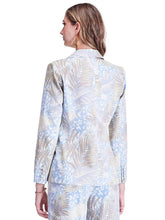 Load image into Gallery viewer, Woman wearing a floral suit on a white background.
