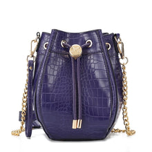 Load image into Gallery viewer, The Cassidy Crocodile Embossed Bag is a stylish and functional shoulder bag designed for women. The bag is made of high-quality animal-friendly vegan leather that is embossed with a crocodile pattern, giving it a unique and fashionable look.
