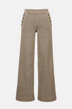 Load image into Gallery viewer, Warm taupe wide-leg jeans against a white background.
