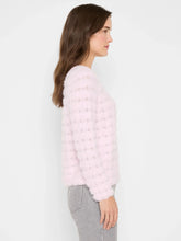 Load image into Gallery viewer, Woman wearing fuzzy pink sweater and gray pants against a white background.
