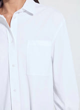 Load image into Gallery viewer, Close-up of a white shirt against a white background.
