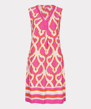 Load image into Gallery viewer, The EsQualo Danna Dress Beads Disco Spark, is a stunning dress designed to bring elegance and sparkle to your wardrobe. Featuring intricate bead embellishments at the neckline, this dress is perfect for special occasions or adding a touch of glamour to everyday wear.
