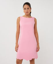 Load image into Gallery viewer, Woman wearing a pink dress against a white background.
