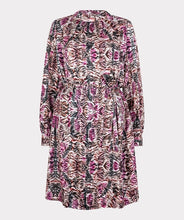 Load image into Gallery viewer, Zebra patterned dress on a white background.
