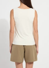 Load image into Gallery viewer, Evie Scoop Neck Tank in Macadamia- Lysse 20-3560
