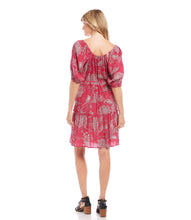 Load image into Gallery viewer, FABLE FUCHSIA TIERED SHORT DRESS - KAREN KANE 1L39042
