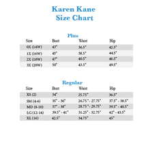 Load image into Gallery viewer, Wenn White with Khaki Front Tie Top - Karen Kane 1L70196

