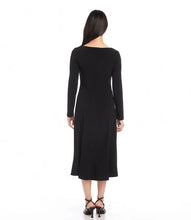 Load image into Gallery viewer, Kate V-Neck Midi Travel Dress in Navy - Karen Kane 3L51500
