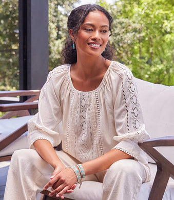 Experience the comfort of breathable cotton voile against your skin while exploring or embracing festival vibes. Every detail captures the bohemian spirit, from the relaxed silhouette to the elegant lace insets that add a romantic touch to your look.