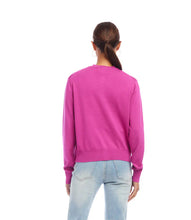 Load image into Gallery viewer, Wrap yourself in soft sophistication with the Karen Kane Long Sleeve Cardigan Sweater in Orchid. Designed for comfort and versatility, this lightweight knit cardigan features a relaxed fit&nbsp;and long sleeves, making it the perfect layering piece for any season. Ideal for casual outings, workdays, or evening wear, this versatile cardigan pairs beautifully with dresses, jeans, or tailored pants.
