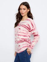 Load image into Gallery viewer, Liliana Long Sleeve Drop Shoulder Reversible Printed Crew Neck Sweater - Charlie B C2735RR / 918A
