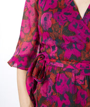 Load image into Gallery viewer, Liva Long Wrap Dress in  Floral Wilding - EsQualo  F2314532
