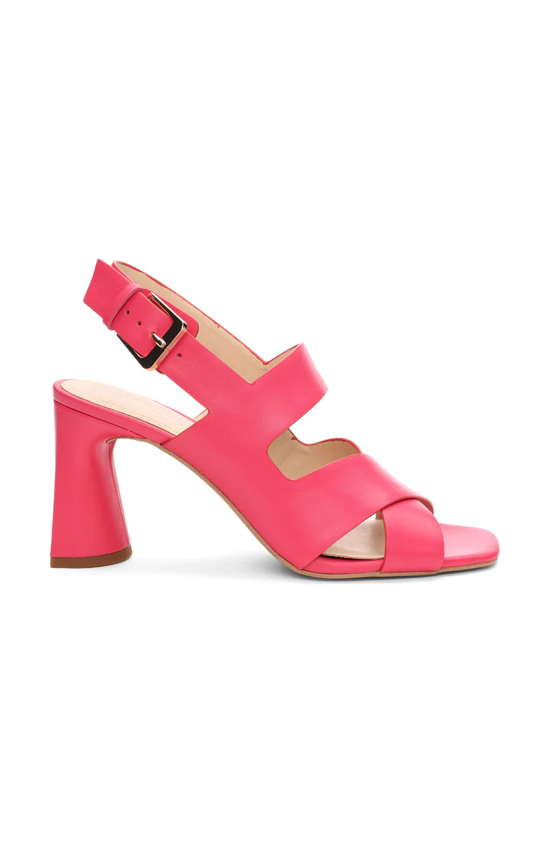 Paramount Cross Strap Heel in Pink Punch - Liverpool Los Angeles 754059