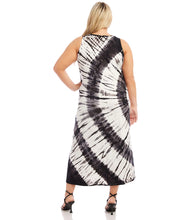 Load image into Gallery viewer, Showcase a vibrant tie-dye pattern in this dress that features a flattering silhouette and is perfect for strolling through the city or attending a gathering. The convenient jersey fabrication ensures you look put together and polished in wrinkle-free fabric.
