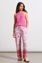Load image into Gallery viewer, Featuring a lively floral pattern and border detailing, these wide leg pants are a must-have for any casual wardrobe. With an adjustable drawstring waist and flexible fabric, comfort is guaranteed with every stride.
