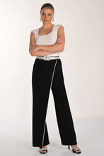 Load image into Gallery viewer, Rylin Rhinestone Sparkle Woven Belt in Silver and Black - Frank Lyman A26802
