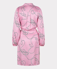 Load image into Gallery viewer, Witta Wrap Dress Pink with Rope Print - EsQualo SP2314008
