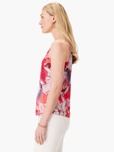 Load image into Gallery viewer, Just because &quot;scribble&quot; is in the name doesn&#39;t mean this flowy, drapey tank is anything other than intentional. Whether you wear this festive floral to the office under a blazer or with your favorite jeans to lift your &quot;running around&quot; look, the unique color combination of khaki, off-white adds elegance with ease. We gave it a classic tank shape with a V-neck and a hem that sits at the hip. Mindfully Made from partially recycled materials.
