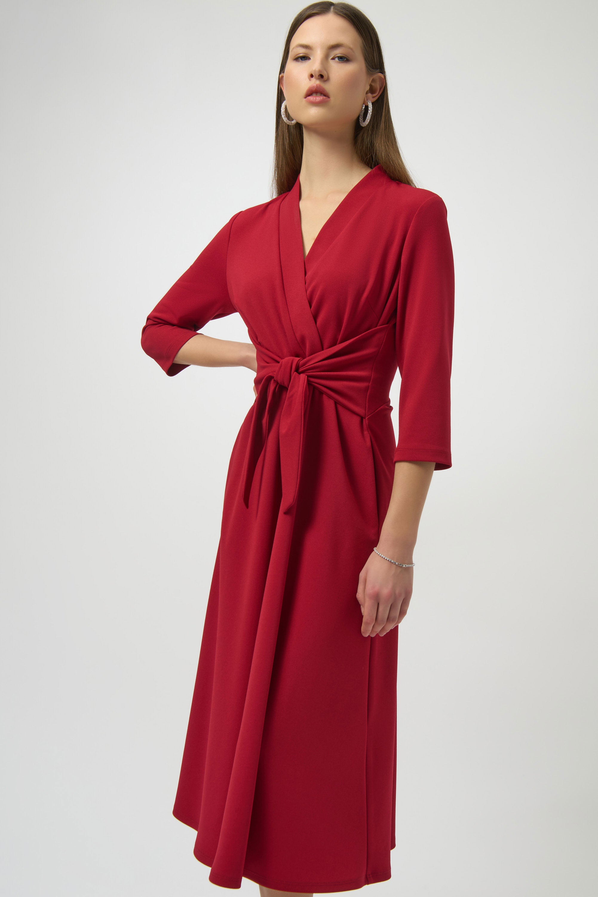 Joseph Ribkoff Dress 254127 Deep Cherry / 8