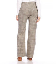 Load image into Gallery viewer, The Shelby Sequin Plaid Pants by Karen Kane are crafted from woven material and adorned with stunning embroidered sequins that glimmer in the light. Ideal for both work and a night out, these pants exude sophistication and a touch of dazzle to elevate any ensemble.
