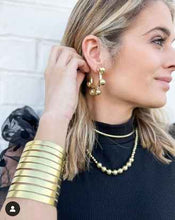 Load image into Gallery viewer, Shirlina Shiny 18K Gold Plated Augusta Hoops - Sheila Fajl
