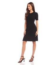 Load image into Gallery viewer, This A-Line dress flatters your figure with its elegant shape. You can easily switch from a relaxed to a sophisticated look by changing your accessories and shoes. Pair it with sneakers for a laid-back daytime outfit or with heels and jewelry for a glamorous evening ensemble.
