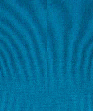 Load image into Gallery viewer, Discover timeless versatility with our Prisca top. Made of soft knit material for a comfortable fit, this ribbed sleeveless top adds a classic and stylish touch to any outfit. A beautiful top on its own or worn under a blazer or jacket.  Please note:  Pictures of top are shown as a turquoise color.  True color is more on the teal side.  Please see picture of swatch color.  Color - Petrol blue.  Turtleneck. Ribbed knit. Sleeveless.
