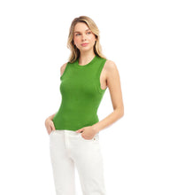 Load image into Gallery viewer, A versatile essential for every season, the Skylee Sleeveless Ribbed Sweater Tank by Karen Kane offers a chic, fitted silhouette with a ribbed knit texture. Designed for effortless layering or standalone wear, this lightweight sweater tank is perfect for casual and polished looks alike. Ideal for pairing with high-waisted jeans, skirts, or layering under blazers, this timeless sleeveless sweater tank is a must-have for effortless style.
