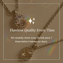 Load image into Gallery viewer, Gold necklace with a pendant on a brown background, featuring Sorrelli branding.
