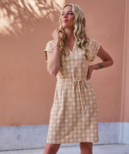 Load image into Gallery viewer, The EsQualo Sleeveless Summer Star Dress features a relaxed and comfortable fit. It’s designed with a flattering sleeveless silhouette, making it ideal for sunny days and outdoor gatherings. The star pattern adds a playful touch, making you shine like a star wherever you go.
