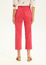Load image into Gallery viewer, The Suzanne Straight Crop Denim boasts intricate braiding accents on the lower section of each pant leg, resulting in a distinctive look. This intricate design adds a touch of elegance and uniqueness to the cropped pants, making them stand out as a stylish choice for spring and summer wear.
