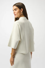 Load image into Gallery viewer, FInal Sale Shantyle Sweater Knit Boxy Pullover with Polo Collar in Winter White - Joseph Ribkoff 253962
