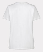 Load image into Gallery viewer, White t-shirt on a white background.
