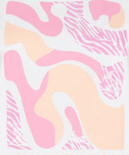 Load image into Gallery viewer, Abstract pattern with pink, light orange, and white colors on a white background.
