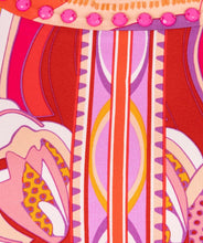 Load image into Gallery viewer, Make a statement with the EsQualo Tira Top! Featuring dazzling bead embellishments, bold, vibrant colors, and a chic disco-inspired design, this stylish top adds a touch of glamour to any outfit. Perfect for a night out or elevating your everyday look.
