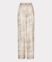 Load image into Gallery viewer, Beige and white safari patterned pants on a white background.
