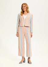 Load image into Gallery viewer, Yvette Yarn Dye Striped Crop Blazer, Aperol Stripe - FDJ French Dressing 1917864
