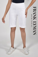 Load image into Gallery viewer, A perfect white short is just waiting for you to dress up!  A beautiful stretch to this white, pull-on Bermuda short makes it ultra-comfortable and easy to wear.  A versatile style, this short matches perfectly with so many different tops.  The possibilities are endless!   Color- White Pull-On. Bermuda style. Excellent stretch.
