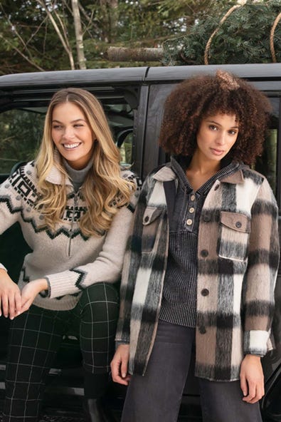 If you're on the search for the perfect layering piece, this mid length plaid shacket has your name written all over it. The shacket trend is a keeper because it checks all the boxes as an ideal upscale-casual item that you can throw over anything in your closet and instantly look effortlessly chic. This brushed plaid will be ultra-cozy for those warmer days and extra chic when paired with your favorite jeggings and a sleek pair of booties.  Color- Camel. Black. Tan. Off white.