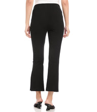Load image into Gallery viewer, Embossed silver buttons decorate these cleanly styled pants in a modern flare-leg. These pants offer a smooth fit with double stretch for exceptional comfort and shape-retention.
