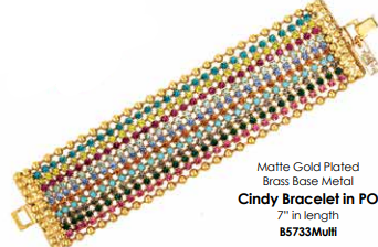 This chunky yet sleek multi strand bracelet is a real stand out! Can be dressed up or down, worn in a stack or on its own. 