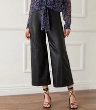 Load image into Gallery viewer, FAY FAUX LEATHER BLACK PANT - KAREN KANE 3L21154
