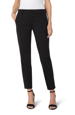 One of Liverpool's best sellers, you'll understand why after you put these wonderful trousers on! Made of super stretch Ponte, the fit and comfort are beyond fabulous!  The Kelsey, in black, is so versatile and goes well with everything.  Dress up or down, either way you can't go wrong.  Pair with our Sena Boyfriend Blazer for the perfect outfit!