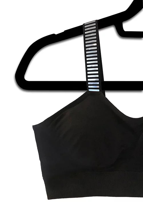 When you are in a need of a bra that is both comfortable and fashion forward enough to wear with those tops that need a strap that can be seen, Strap-Its is the solution.  An ultra-comfortable sports-bra that fits size 32A- 36DD, you no longer need to worry about your bra straps showing as these straps are meant to be seen! 