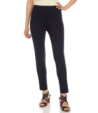 The versatile piper pant is designed for a clean, smooth fit with double stretch for exceptional comfort and shape-retention. This beautiful and popular pant can easily be dressed up or worn casually. You will definitely look polished and classic when you wear these gorgeous navy pant. Also available in petite and plus sizes.  Color- Navy. Full length. Pull on. Skinny ankle leg.