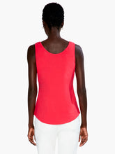 Load image into Gallery viewer, This dynamic shirt tail tank is the perfect style!  Made with Nic &amp; Zoe&#39;s iconic Perfect Knit fabric -- this new tank design offers lovely stretch and ultimate softness. This tank in a stunning pink is so versatile.  Wear alone or layer with your favorite cardigan or jacket. 
