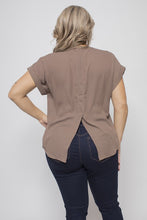 Load image into Gallery viewer, CURVY ELORA OLIVE BUTTON DOWN TOP
