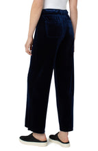 Load image into Gallery viewer, Get cozy and escape the crazy with this super soft and comfortable wide leg pant with drawcord.  A stylish fit, this beautiful pant wows with its striking midnight blue color.  A perfect style to spend your entire day in, you will find yourself choosing to wear this pant again and again.
