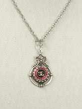Load image into Gallery viewer, SACHA SILVER AND FUCHSIA PENDANT NECKLACE BY MODERN VINTAGE CREATIONS
